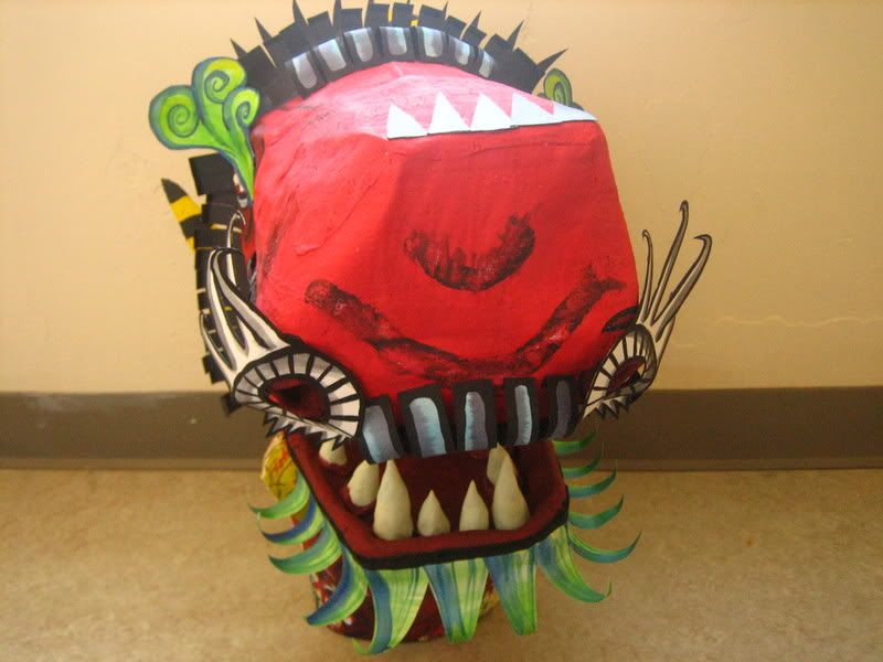 Character Zoo Plaster and Paper Mache Dragon Mask
